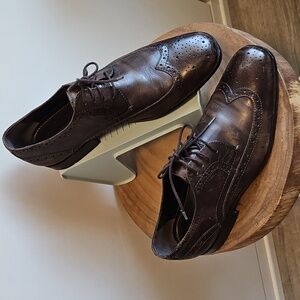 💜 Bostonian sz9.5 brown leather oxfords